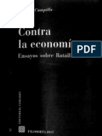 Contra La Economía. Ensayos Sobre Bataille