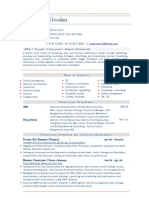 Business Consultant MBA CV Resume Template