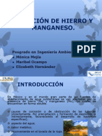 Remoción de Hierro y Manganeso