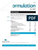 Formulation: Starting