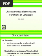 Characteristics of Language