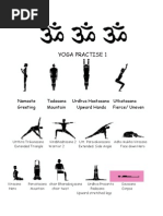 Yoga Practise Sheet 1