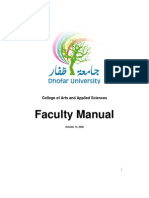 CAAS Faculty Manual 2008 09