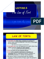 Lecture 8A - The Law of Tort