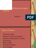 Technical Writing and Report Writing