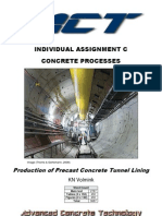 Manufacture of Precast Tunnel Lining