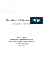 The Influence of Educational Quality On Economic Prosperity