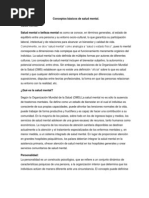 Conceptos Básicos de Salud Mental