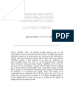 Geertz Clifford Generos Confusos La Refiguracion Del Pensamiento Social