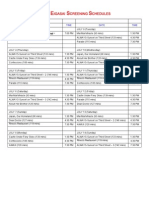 2013 Eigasai Screening Schedules