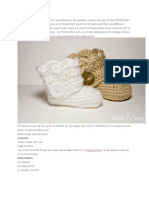 Baby Boots Crochet Pattern