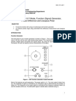 Exp 5 Oscilloscope X-Y Mode, Function Generator and Lissajous Polar (2012)