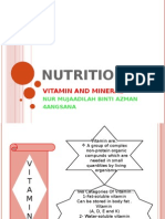 Nutrition: Vitamin and Mineral