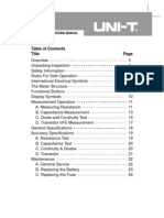 Title: Model Ut601: Operating Manual