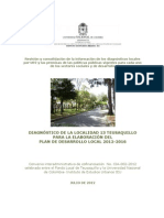 Diagnostico Localidad Teusaquillo 2012-Plan Desarrollo Teusaquillo 2013 2016