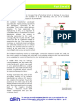 Safety Fact Sheet 8: Isolation Transformers