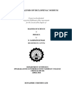 FTIR Analysis of Diclofenac Sodium