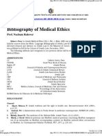 Bibliography of Jewish Medical Ethics