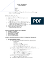 Legal Profession Syllabus