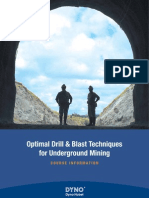 Optimal Drill and Blast Techniques For Undgeroung Mining