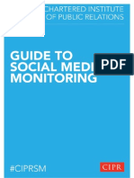 CIPRSM Guide To Social Media Monitoring