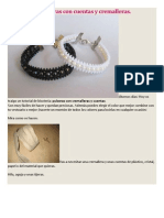 Cómo Hacer Pulseras Con Cuentas y Cremalleras