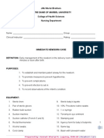 Newborn Care Checklist