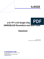 Datasheet Controlador de Display LCD TFT ILI9325