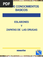 Manual Eslabones Zapatas Orugas Komatsu