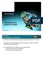 Fluent 13.0 Lecture05 Solver Settings