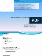 Floating Point ALU Using VHDL Blue