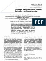 Liquid Chromatographic Determination of Vitamins B1 and B2 in Foods.