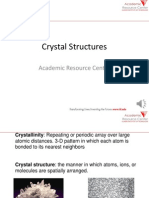 Crystal Structures of Solid State