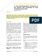 Comparison of Two Non-Radiographic Techniques of