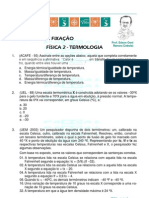 Caderno de Exercícios de Termologia - 2013