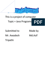 This Is A Project of Computer Topic Java Programs