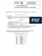 PROBLEMARIO TERMODINÁMICA 2. Mezclas Multicomponentes y Fugacidad