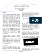 Comparison of Analytical and Experimental Rib Stiffener Modifications To A Structure