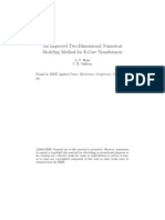 An Improved Two-Dimensional Numerical Modeling Method For E-Core Transformers