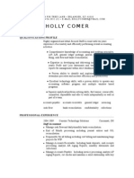 Holly Comer Resume 3-09