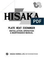 Installation, Operation & Maintenance Manual: Hisaka Works, LTD