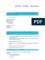 Lista de Exercícios Sistemas Operacionais Resolvida