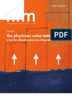 The Physician Value Index. A Tool For Effective Physician Integration.