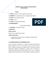 Informe Narrativo de La Practica de Adolescente