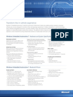 Windows Embedded Automotive 7 Datasheet