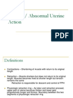 Abnormal Uterine Action