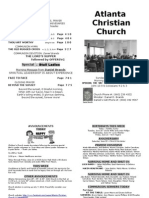 June 16,2013 Church Bulletin