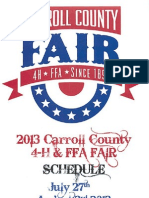 Carroll County 4-H & FFA Fair July 27th - August 2nd, 2013