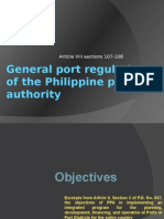 General Port Regulations of The PPA