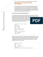 Continuous Wavelet Transform Coeff - Matlab Code